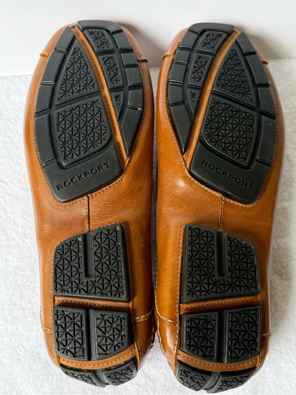 Rockport Men’s Cognac Leather Penny Loafers